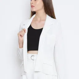 zastraa Regular Fit Women's Single breasted Blazer|| Solid Coat|| Casual Jacket image 3