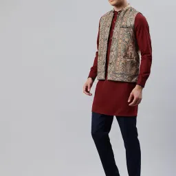 swi with label Men's Ethnic Motifs Nehru Jacket_IIIJKT5 image 4
