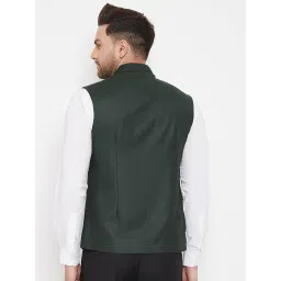 vastramay Men's Cotton Blend Nehru Jacket image 5