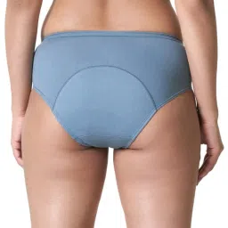 blossom Women's Reusable Cotton Hipster Period Panties - Leak-Resistant, PU-Coated Inner Lining, 100% Skin-Friendly, Ideal for Use Along with Sanitary Products_ Happy Period Pack of 2 image 2