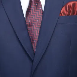 favoroski Designer Men's Slim Fit Notched Lapel Single Breasted Solid Blazer image 5