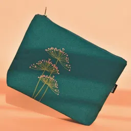 eco right EcoRight Makeup Pouch for Girls, Canvas Cosmetic Pouch for Women, Small Pouches for Women with Waterproof Recycled Lining image 5