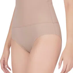 plumbury Women's Cotton Seamless High Waist Tummy Tucker| Body Shaper| Slimming Panties image 1