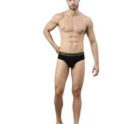 levi's 066 Men's Cotton Solid Brief - Mid Rise, Outer Elastic Waistband (Pack of 2) image 5