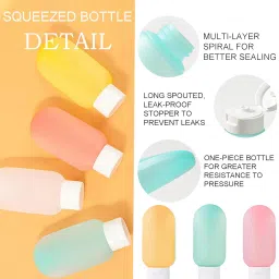 maggidea Travel Bottles for Toiletries - 13Pack Travel Toiletries - Leak Proof Refillable Squeezable Containers for Lotion Liquid Shampoo - Travel Bottles - Travel Bottle Set with Lable - BPA-Free, 12pcs - image 3