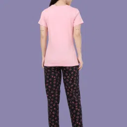 kryptic Cotton Printed Relaxed fit Loungewear Co-ords Set with Tshirt and Pyjama image 1