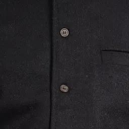black cool Men's Nehru Jacket Waistcoat -5 colors image 3