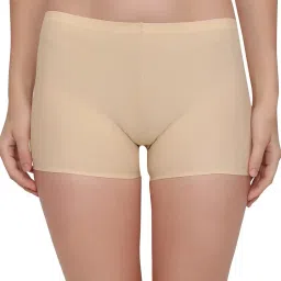 plumbury Women's Ice Silk Seamless Boyshort Panty, Free Size (Pack of 3 Panty) image 1
