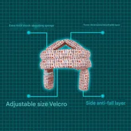 Honmin® Adjustable Anti-Fall Head Protection Hat for Middle-Aged and Elderly | Pure Cotton Anti-Collision Safety Helmet for Home & Leisure image 3