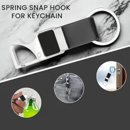 tempt Premium Metal Keychain with Bottle Opener – Drive Safe Message, Leather Strap, Gift for Car &Bike Owners image 2