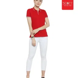 scott international Women's Cotton Regular Fit T-Shirt image 4