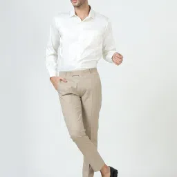 mc henry McHenry Men's Wrinkle Free Slim Fit Formal Trousers image 1