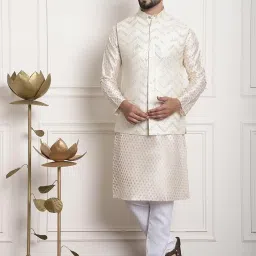 sojanya PLUS (Since 1958) Men's Cotton Designer Long Kurta image 4