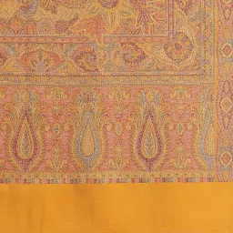 pashtush Women's Jamawar Shawl, Navy blue image 1