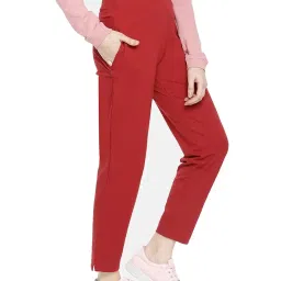 dollar missy Women Pack of 1 Straight Fit Solid Cigarette Trousers- Forest Green image 2