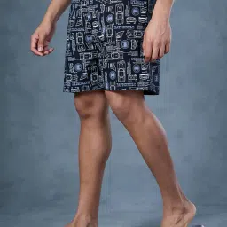 bewakoof Men's Poplin Regular Fit Boxer image 2