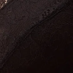 clovia Women's Lace Solid Non-Padded Demi Cup Wire Free Plunge Bra - Black image 5