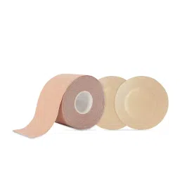 sanfe Bust Support Kit | Flix Body Shaper | Flix Cotton Nipple Covers | Long-Lasting Adhesive | Comfortable & Discreet | Waterproof | Go Braless, Strapless & Backless image 2