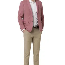 peter england Men's Neo Slim Waffle Knit Blazer image 4
