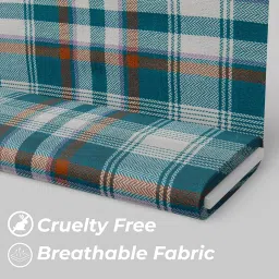 b bigreams - your comfort is our mission BIGREAMS Men's Unstitched Pure Cotton Herringbone Casual Wear Checkered Shirt Fabric - 0% Color Fade (Summer Shirt Piece) image 4