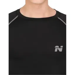 NINQ Half Sleeve Compression T-Shirt - Men's Athletic & Sports Tights for Fitness Gym image 2