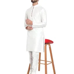 huzur Mens Silk 6 Loop Kurta Pajama image 5
