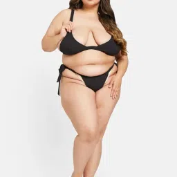 zerokaata Ribbed Bikini for Plus Size Women Beach Wear | Swimming Costume for Women Plus Size image 5