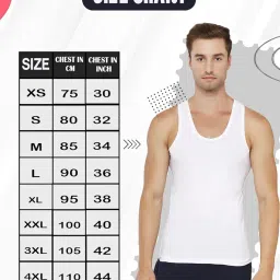 rupa Men's Cotton Round Neck Regular Fit Vest image 3