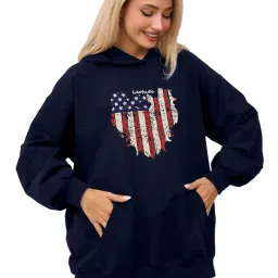 leotude Women's Loopknit Hooded Neck Sweatshirt image 1