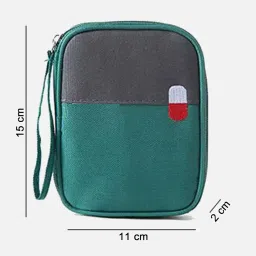 arura (label) Medicine Bags, Travel First Aid Box, Empty First Aid Kit Waterproof Medicine Storage Box, First Aid Pouch for Home, Office, Travel, Camping, Hiking (Small) image 1