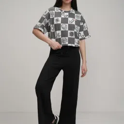 tokyo talkies Women's Bootcut Regular Track Pants | Stretchable Trackpants | Casual Track Pants| Mid-Rise| Gymwear | Sports Wear image 1