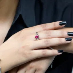 zisthi 925 Sterling Silver Alluring Ruby Promise Ring for Women and Girls | Gift for Women Wife Girls image 1