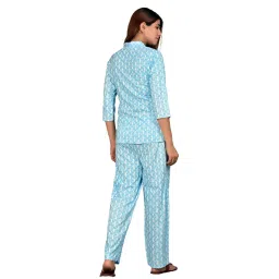 yash gallery Cotton Floral Printed Night Suit Sleepwear Pajama Set For Women image 3