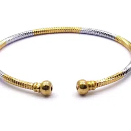 youbella Jewellery for Women Silver and Gold Adjustable Bracelet Combo of Two for Girls and Women image 1