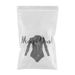 enakshi (label) PU Leather Bodysuit Long Sleeve PVC Zip Front Teddy Jumpsuit Top Catsuit S|Clothing Shoes & Accessories | Womens Clothing | Jumpsuits & Rompers image 2