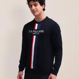 u.s. polo assn. Men Cotton Crew Neck Pullover Sweater image 3