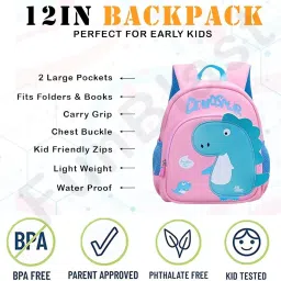 funblast Cute Fancy Kids' Bag – Small Picnic Backpack for Babies, Boys & Girls - Lightweight Travel Mini Backpack for School - Multi Color (ONLY FOR 2-5 YEAR OLDS) image 4