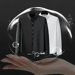 deelmo Men's Stylish Solid Satin Casual Shirt for Men Full Sleeves| Poly Satin Silk Shirt image 3