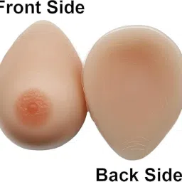 eleg & stilance Silicone Breast Cancer Prosthesis Triangular Bra Pad Reusable Washable 1 Piece image 1
