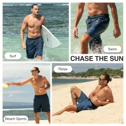 kanu surf Men's Big Havana Extended Size Swim Trunk image 4