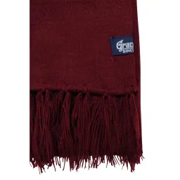 graceway Mens and Womens 100&% Acro Wool Soft and Warm Plain Solid Muffler for Winter Season image 1