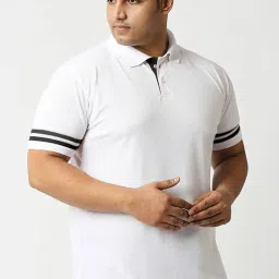 wear your opinion Solid Cotton Rich Polo T Shirt | Collar Tshirts | Half Sleeves | Plain-Regular Fit (Available in Plus Size) image 1
