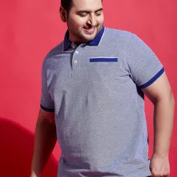 bigbanana Plus Size Men's Regular Fit Solid Polo Tshirt image 3