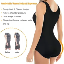 briafinz Women Spandex & Nylon High Compression Body Suit (ED009) image 4