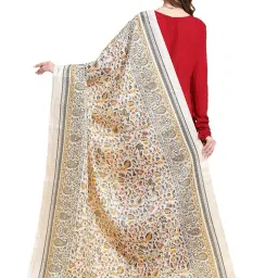 dupatta bazaar Women's Floral Silk Blend Dupatta image 2