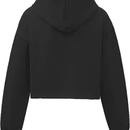 absolute defense Crop Hoodie Sweatshirt Women Casual Stylish Latest White Black Pink Lavender Beige Girl Cute image 1