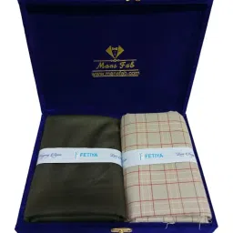 fetiya Shirt & Trouser Fabric in velveta Box Packing (Shirt-2.35 m, Pant-1.25 m) image 2