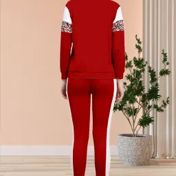 alisba Women's Cotton Tiger Print Tracksuit Set with Round Neck Full Sleeve Straight Length Relagur Fit and Drawstring Closure Pant image 1