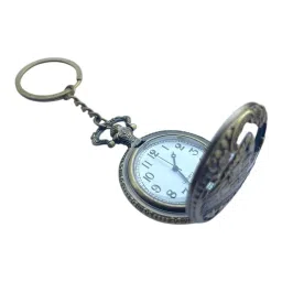 shubheksha The Train Pocket Watch(Working) Metallic Keychain with Box image 2