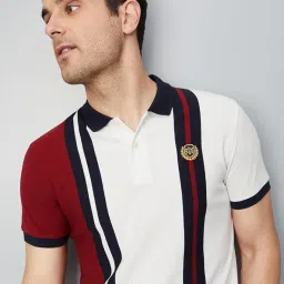 max Men Cotton Striped Slim Fit Polo image 3